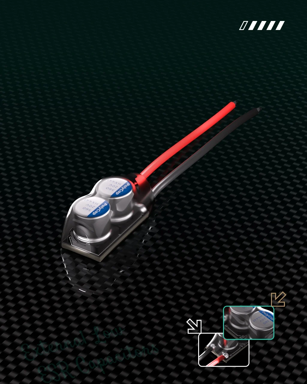 brushless esc capacitor