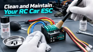 Regularly clean RC car esc